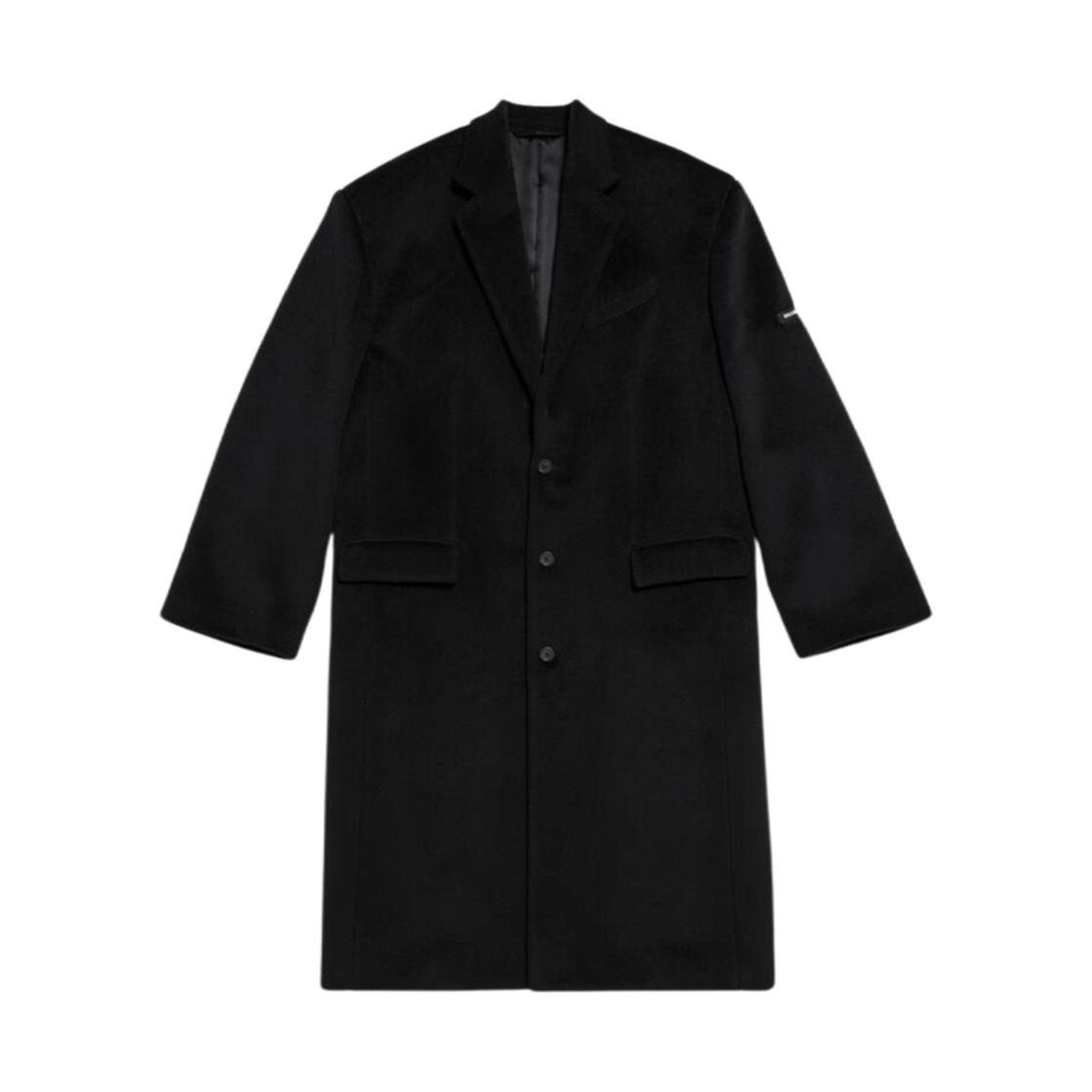 발렌시아가 스케이터 테일러드 코트 블랙