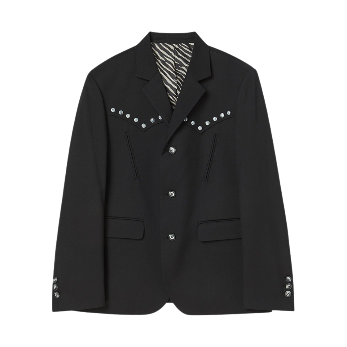 엔 아카이브 아카이브 웨스턴 디테일 테일러링 블레이저 자켓 블랙