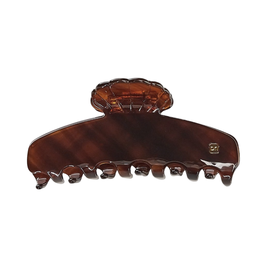 드니니 클래식 쉘 집게핀 브라운(DNINI Classic Shell Claw Clip Brown)