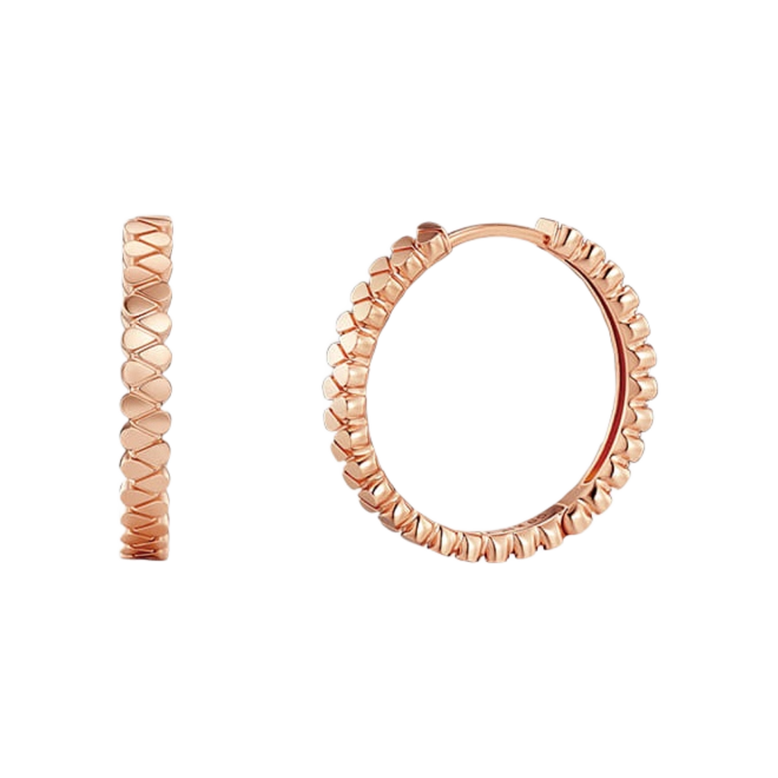 골든 듀 듀이터널스3 후프 이어링 핑크 골드(Golden Dew Dualiternals3 Hoop Earrings Pink Gold) - 1