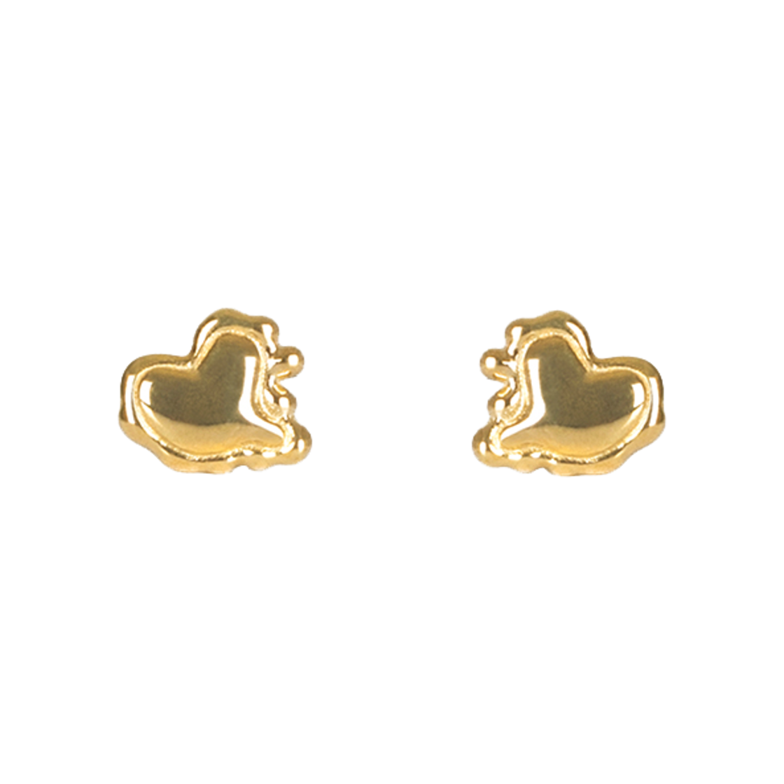 TM2B2ER04GD Third movement Mini Melting Heart Earring Gold