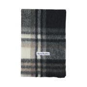 Acne Studios Checked Muffler Black Grey
