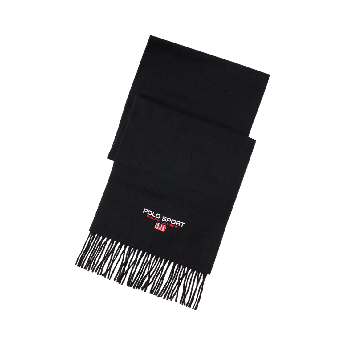 [30%적립] 폴로 랄프 로렌 폴로 스포츠 울 블렌드 스카프 블랙 - 24FW([30%적립] Polo Ralph Lauren Polo Sports Wool Blend Scarf Black - 24FW)