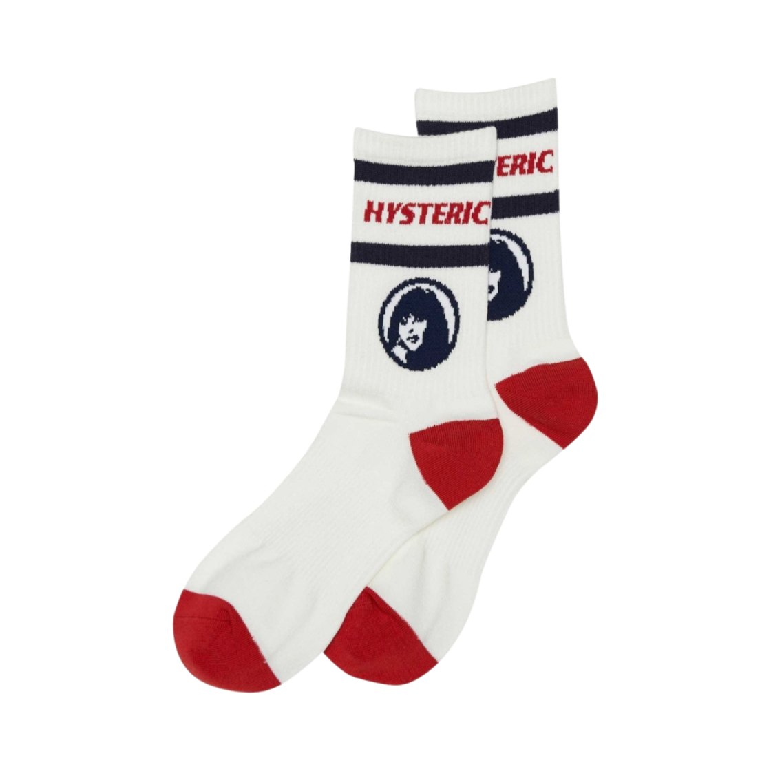 01222QT01 (W) Hysteric Glamour Circle Girl Socks Navy