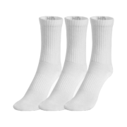 Under Armour UA Core Mid Crew Socks White Black (3 Pack)