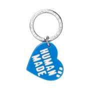 Human Made Heart Keyring Blue