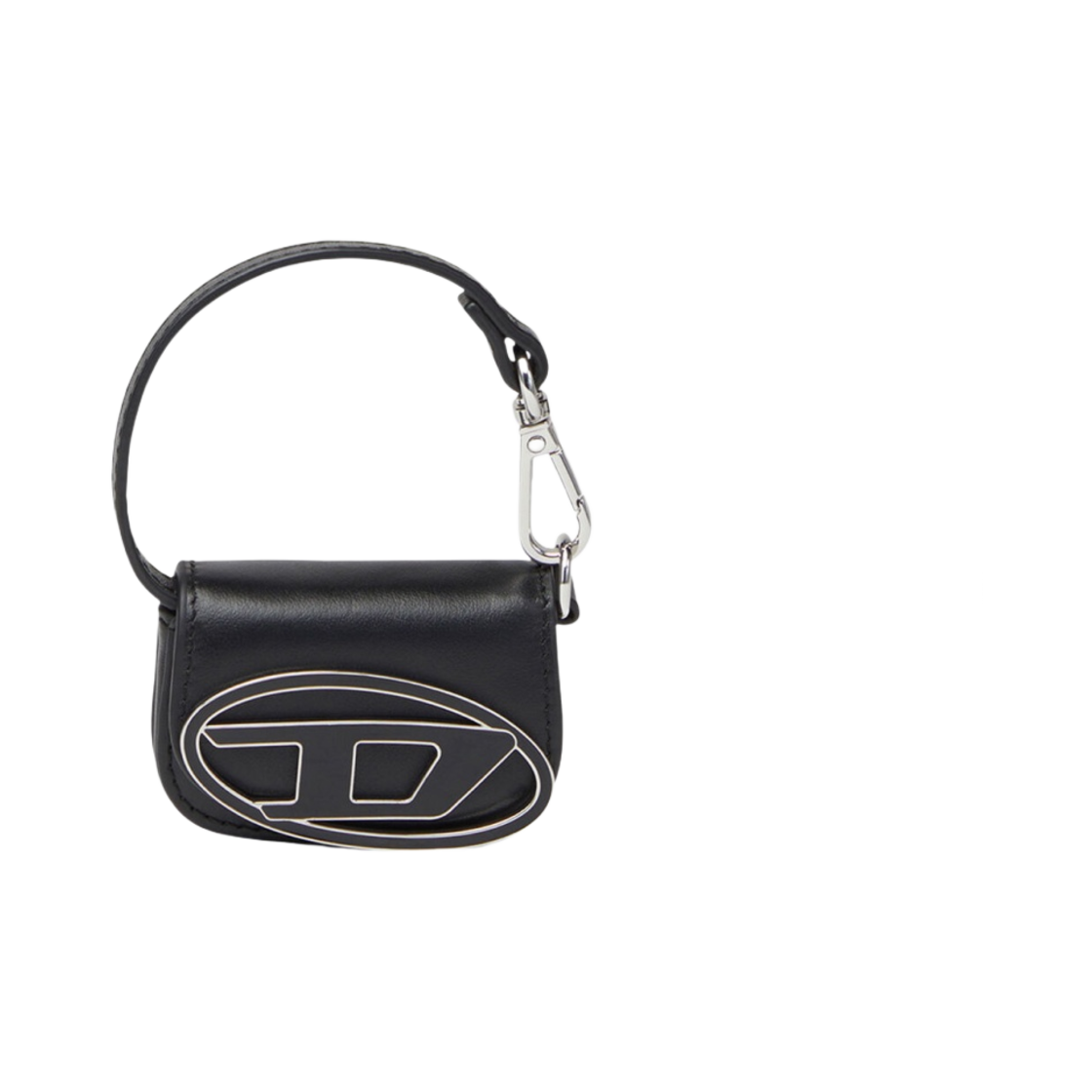 디젤 1DR 마이크로 레더 백 참 블랙(Diesel 1DR Micro Leather Bag Charm Black) - 1