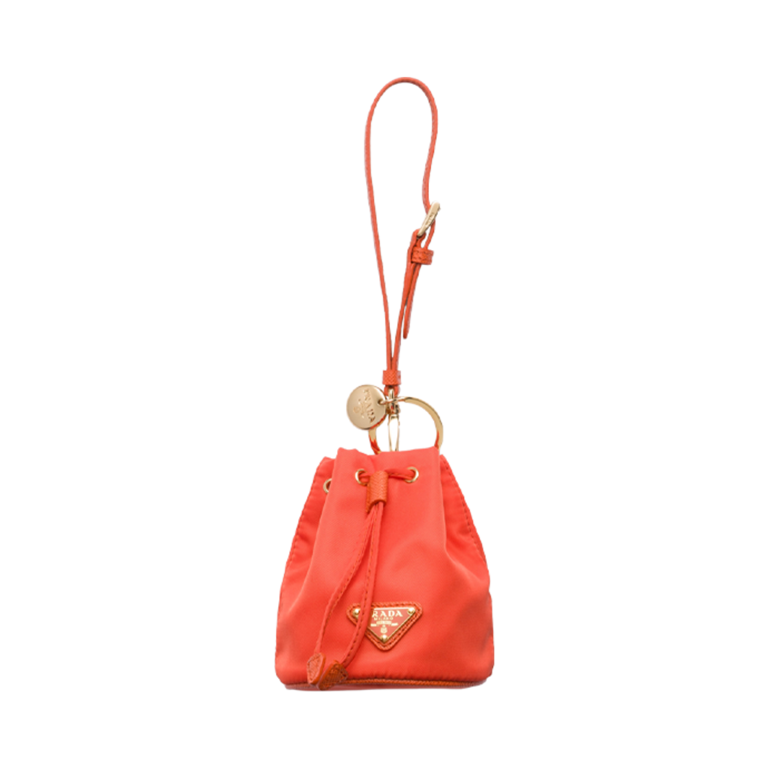 프라다 미니 아이콘 리나일론 백 참 오렌지(Prada Mini Icon Re-Nylon Bag Charm Orange) - 1