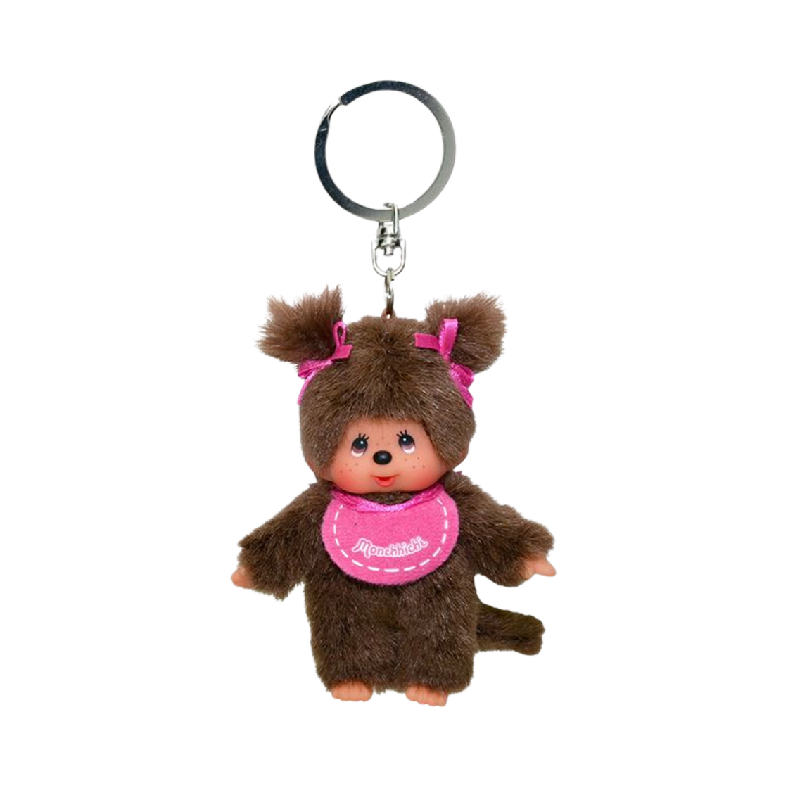 - Monchhichi Classic Monchhichi Pink Girl Key Chain Pink (European Edition)