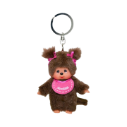 Monchhichi Classic Monchhichi Pink Girl Key Chain Pink (European Edition)