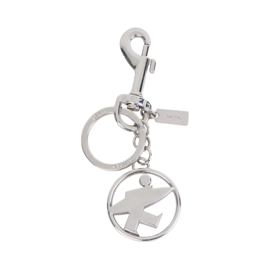 스투시 서프맨 키체인 실버(Stussy Surfman Keychain Silver)