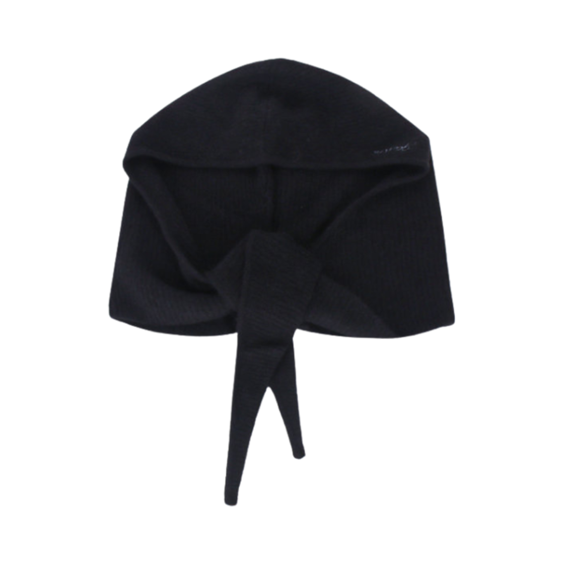 (W) 가니 로고 바라클라바 울 비니 블랙((W) Ganni Logo Balaclava Wool Beanie Black)