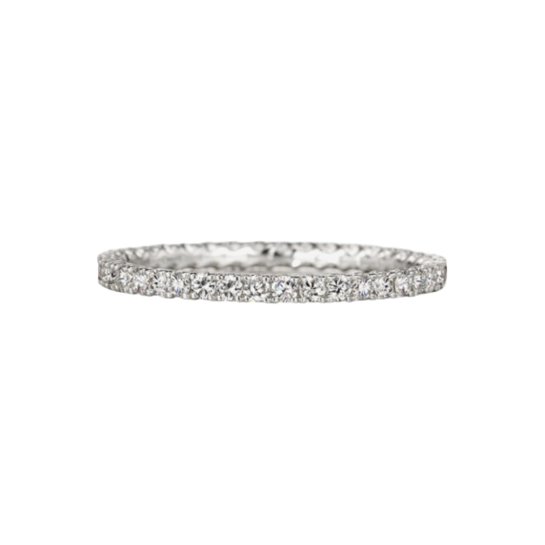 골든 듀 타임리스 1P D 링 화이트 골드(Golden Dew Timeless 1P D Ring White Gold)