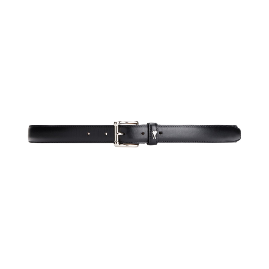 아미 스몰 하트 로고 스무스 레더 벨트 25mm 블랙(AMI de Coeur Smooth Leather Belt 25mm Black) - 1