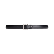 AMI de Coeur Smooth Leather Belt 25mm Black