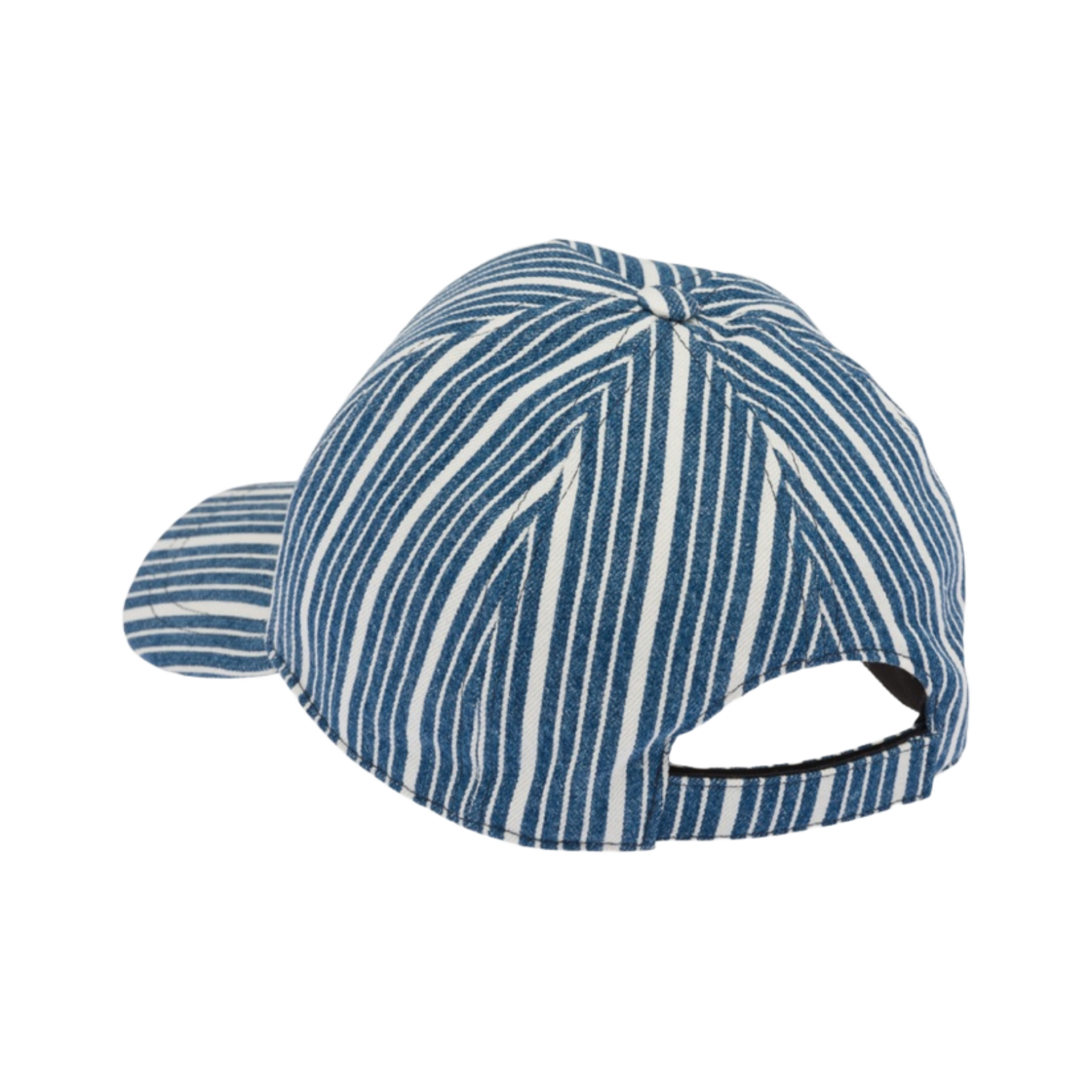 (W) 미우 미우 프린트 데님 베이스볼 캡 블루((W) Miu Miu Printed Denim Baseball Cap Blue) - 2