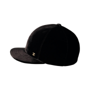 (W) Chanel Velvet Cap Black