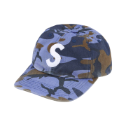 Supreme Pigment Coated S Logo 6-Panel Blue Camo - 25SS