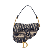 Dior Saddle Bag Blue Dior Oblique Jacquard