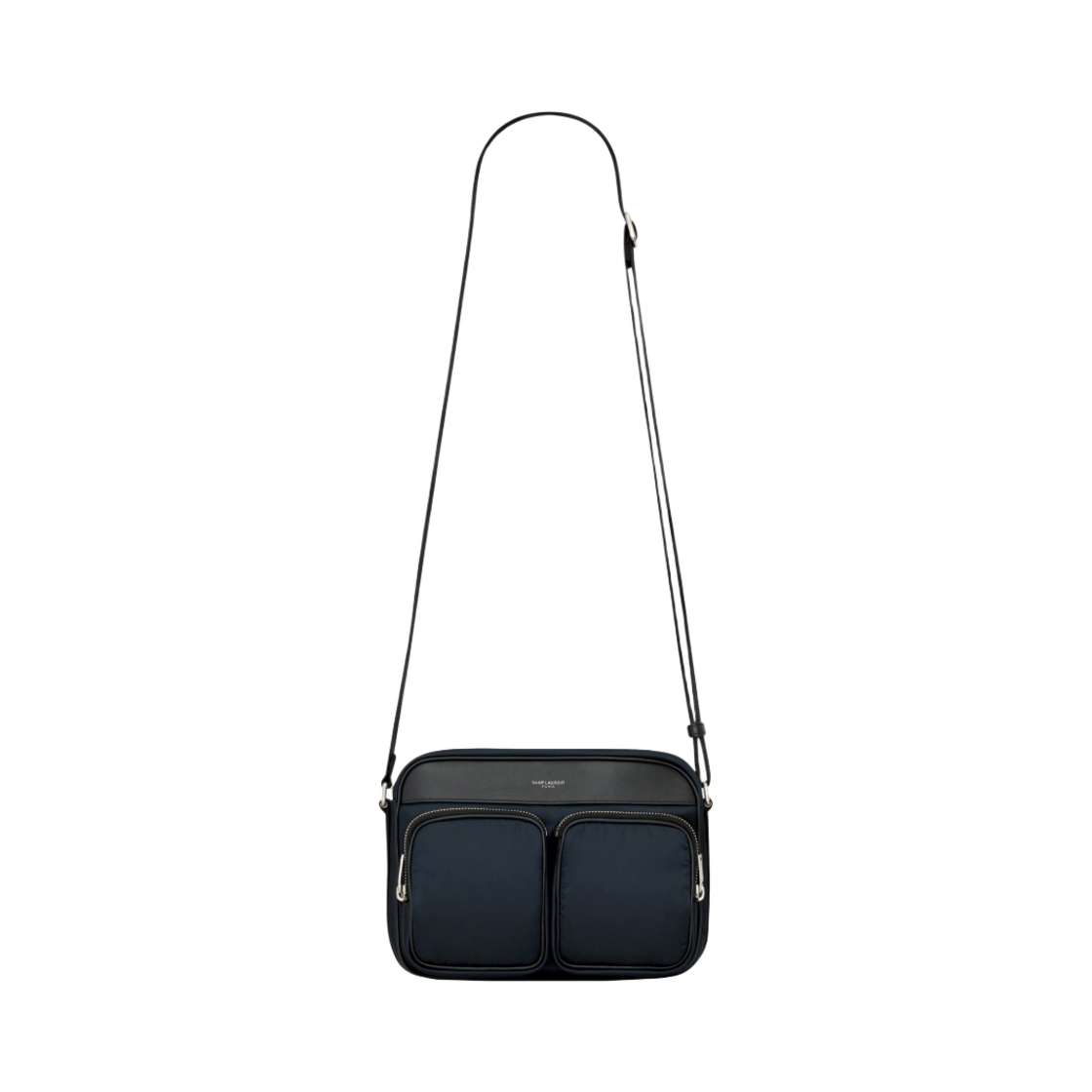 생로랑 시티 생로랑 뉴 카메라 백 에코닐 리제너레이티드 나일론 네이비(Saint Laurent City Saint Laurent New Camera Bag in Econyl Regenerated Nylon Navy) - 1