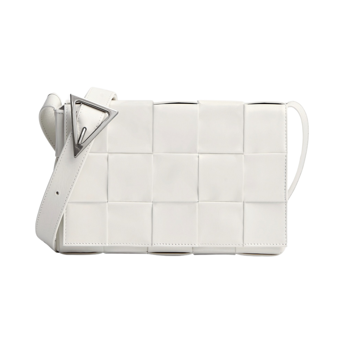 보테가 베네타 레더 카세트백 화이트