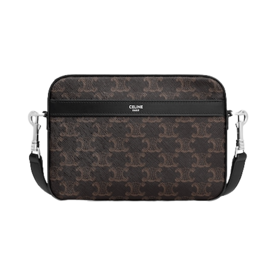 셀린느 트리옹프 캔버스 카프스킨 스몰 메신저백 블랙(Celine Small Messenger Bag in Triomphe Canvas Calfskin Black)