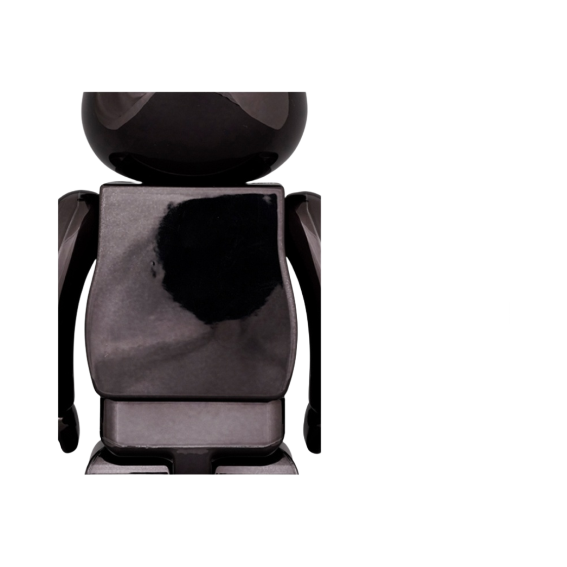 베어브릭 더 롤링 스톤 립스 앤 텅 블랙 크롬 버전 100% & 400% 세트(Bearbrick The Rolling Stones Lips & Tongue Black Chrome Ver. 100% & 400% Set) - 4