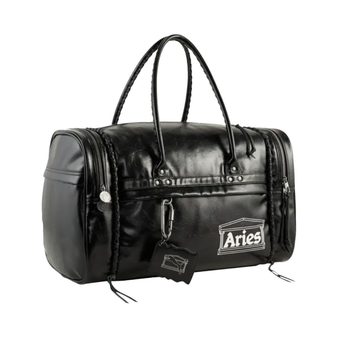 푸마 x 에리즈 더플백 푸마 블랙(Puma x Aries Duffle Bag Puma Black)