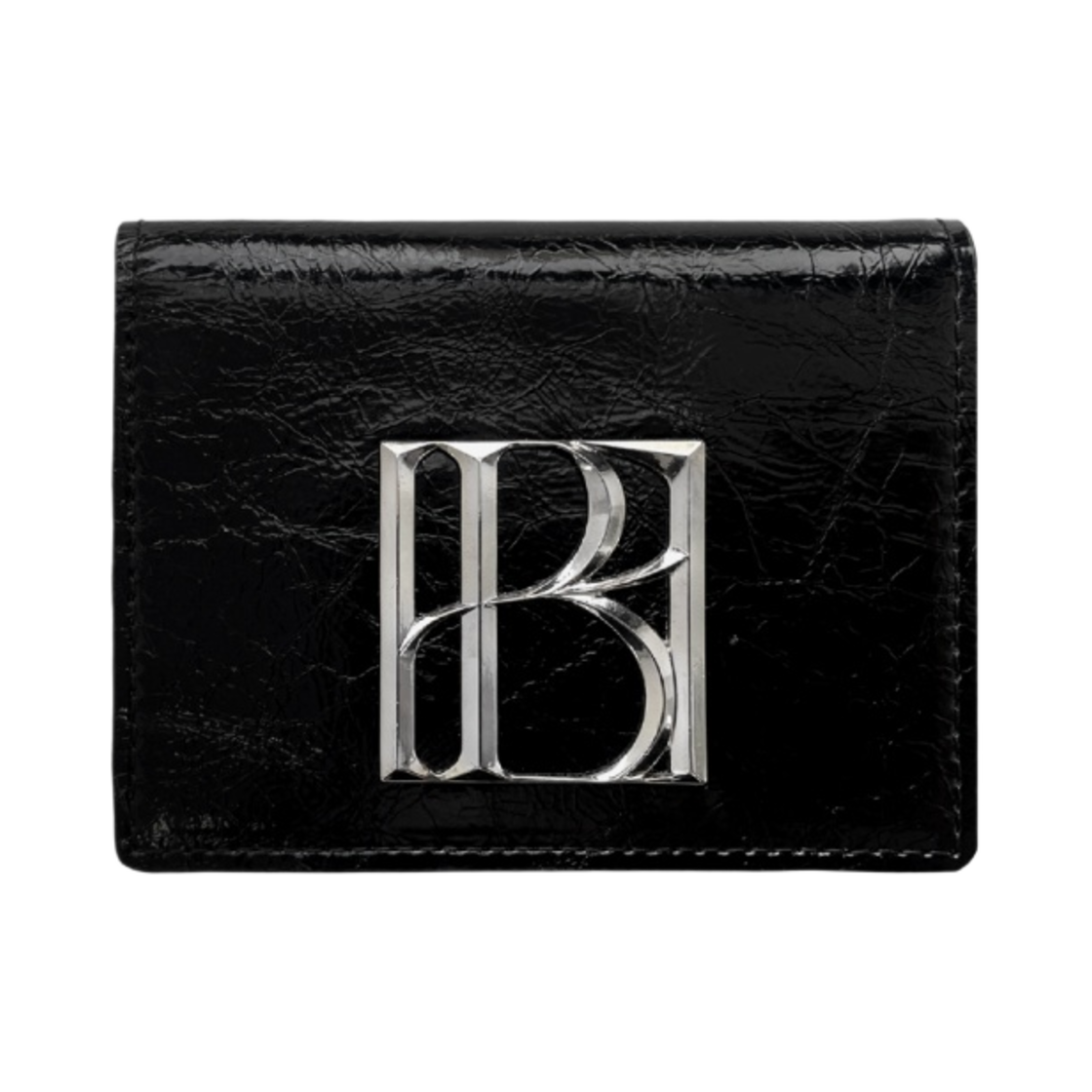 - Bohemian Seoul Chain Accordion Wallet Bag Black