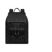 Dior Motion Backpack Dior Oblique Mirage Technical Fabric & Grained Calfskin Black