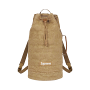 Supreme Fat Tip Jacquard Denim Backpack Olive - 22SS