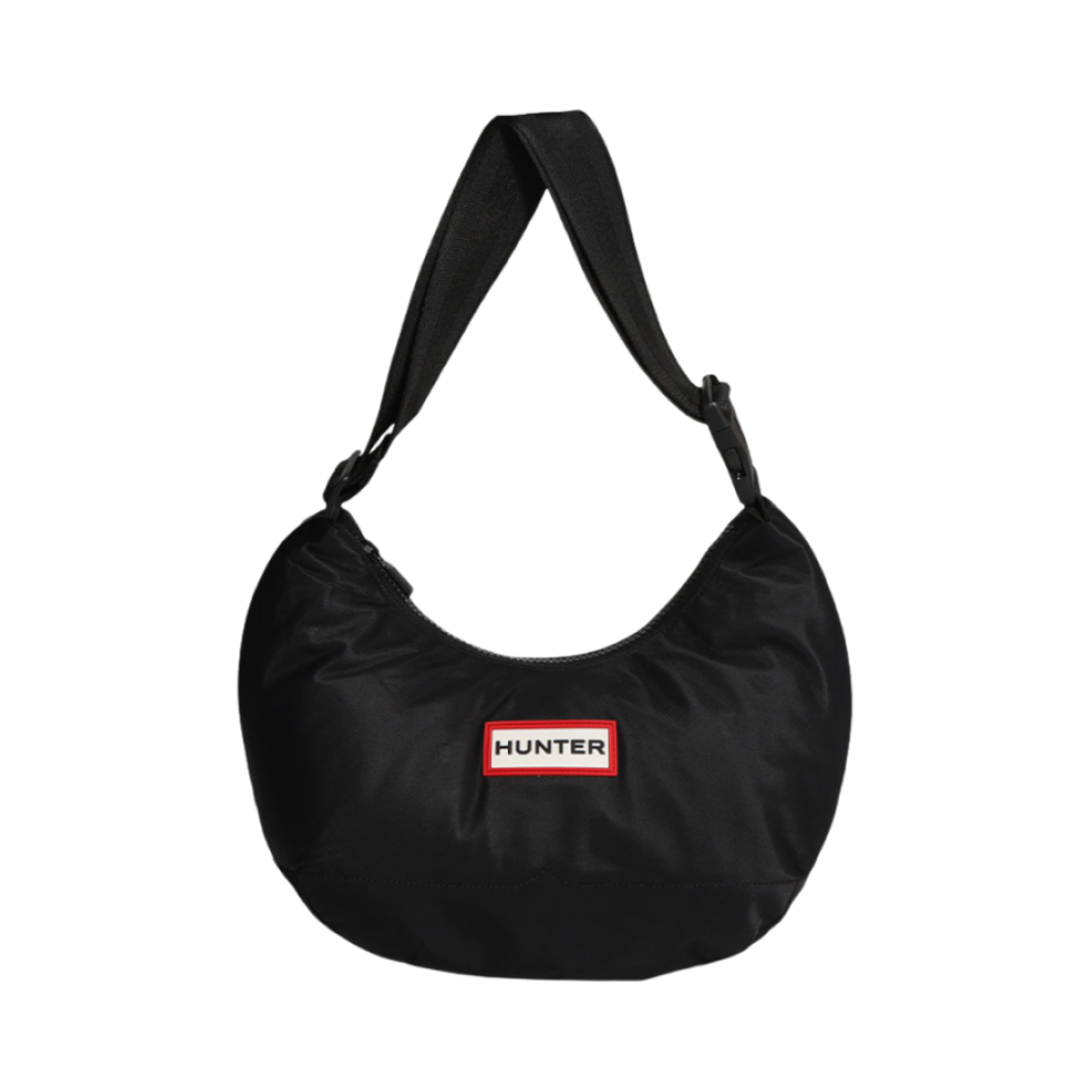 헌터 오리지널 나일론 미디 호보백 블랙(Hunter Original Nylon Midi Hobo Bag Black)