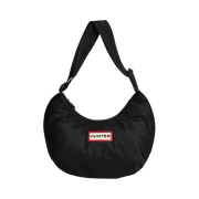 Hunter Original Nylon Midi Hobo Bag Black