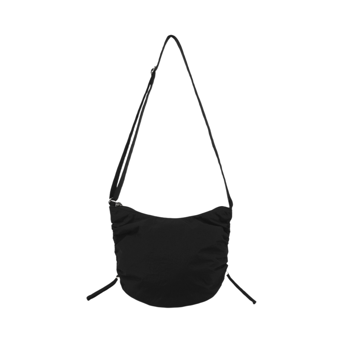 GU 나일론 사이드 드로우스트링 숄더백 블렉(GU Nylon Side Drawstring Shoulder Bag Black) - 1