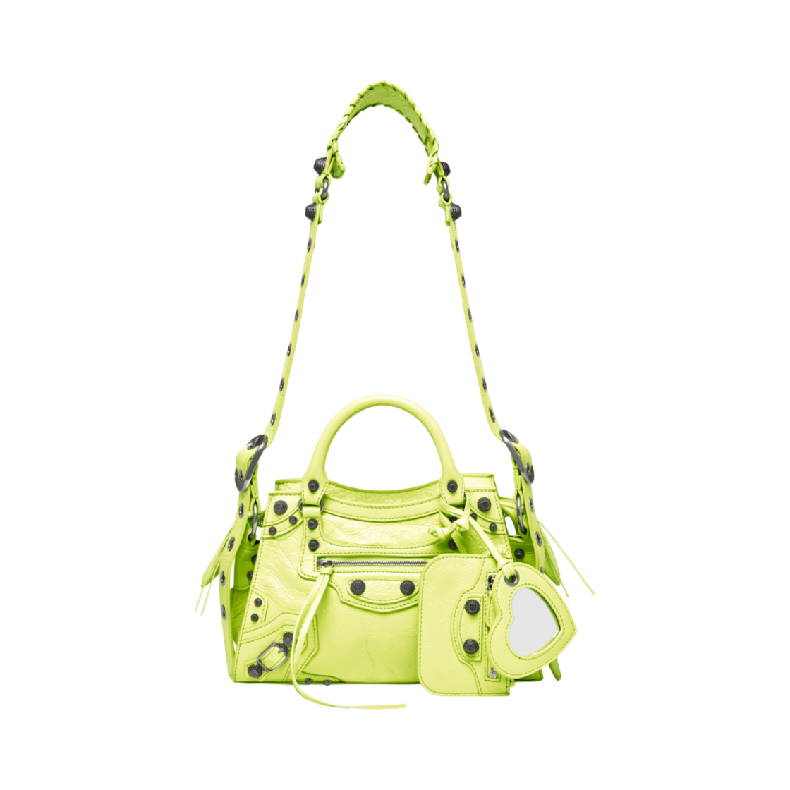 발렌시아가 네오 카골 XS 핸드백 라임(Balenciaga Neo Cagole XS Handbag Lime) - 1