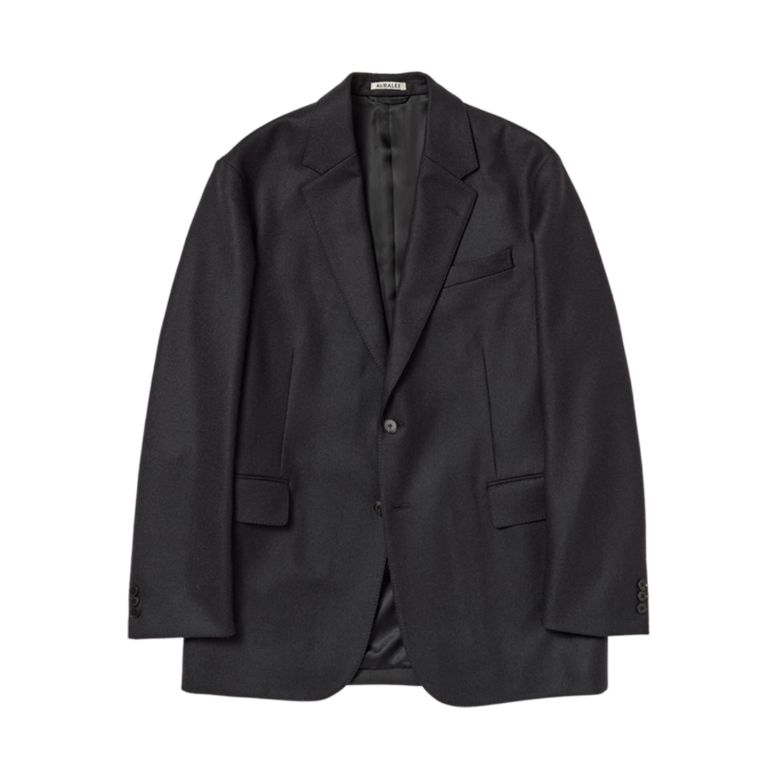 (W) 오라리 라이트 멜튼 자켓 탑 차콜((W) Auralee Light Melton Jacket Top Charcoal) - 1