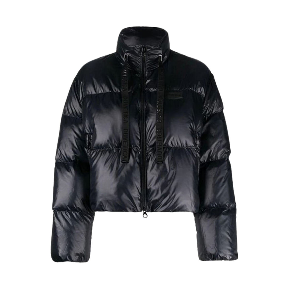(W) 듀베티카 라파엘라 로고 쇼트 다운 자켓 블랙((W) Duvetica Raffaella Logo Short Down Jacket Black)