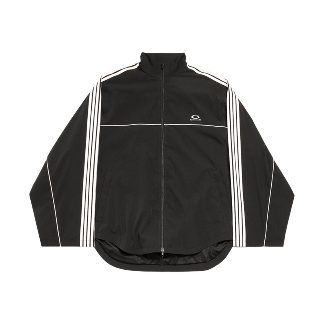 발렌시아가 라지 트랙수트 자켓 블랙