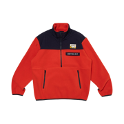 Human Made Fleece Half-Zip Jacket Red