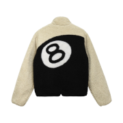 Stussy 8 Ball Sherpa Jacket Natural