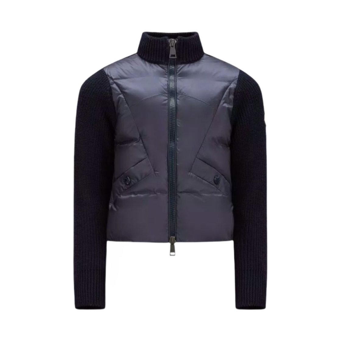 I2-954-9B00001-M1131-742 (Kids) Moncler Padded Wool Cardigan Night Blue - 23FW