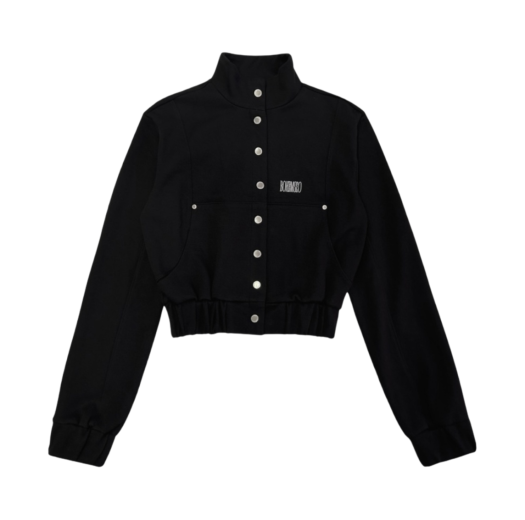 ason 韓国　アウター Bohemian Seoul matinkim 26TH ] HIGH NECK SHORT MUSTANG IN BLACK - bohemseo