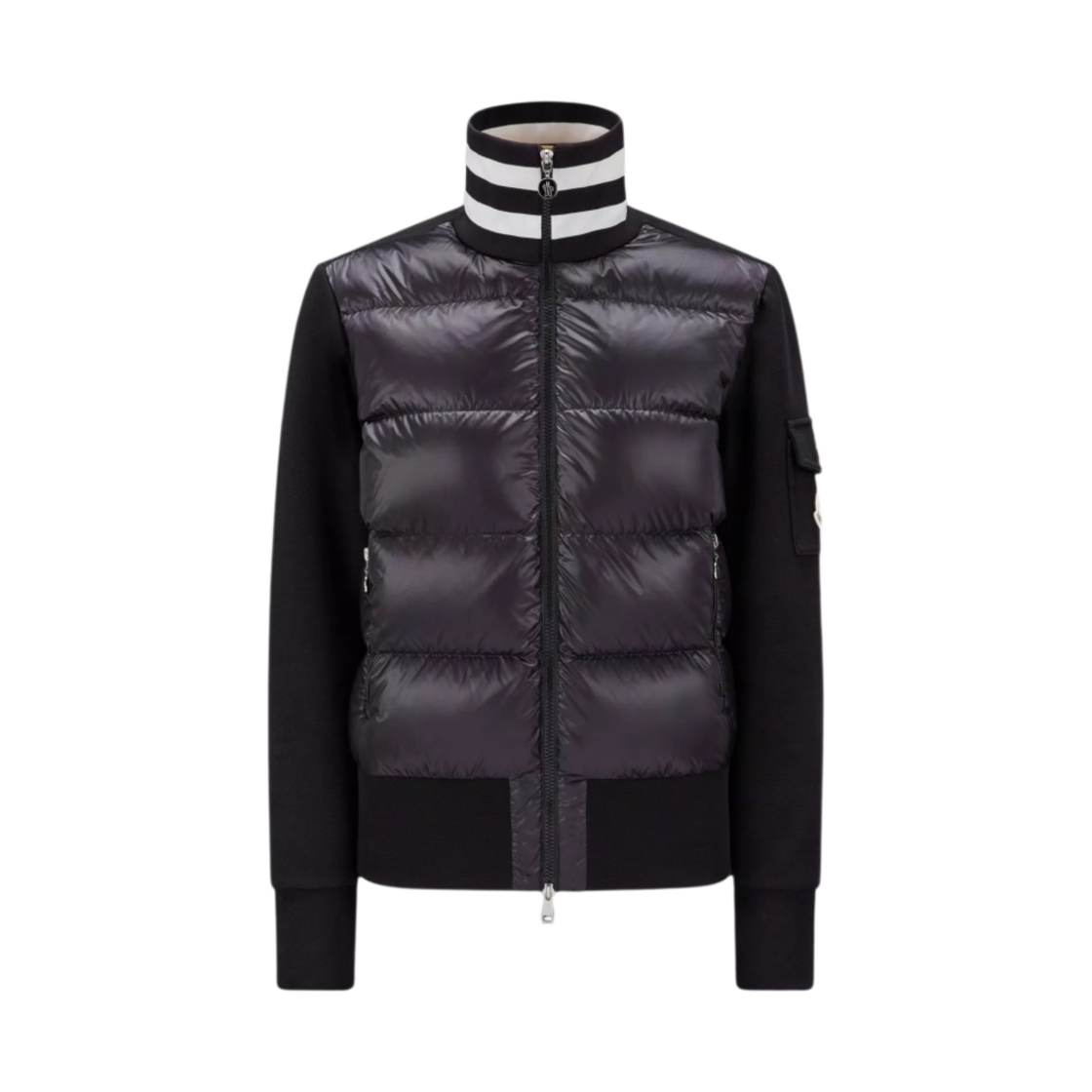 (W) 몽클레르 패딩 코튼 가디건 블랙 - 23SS((W) Moncler Padded Cotton Cadigan Black - 23SS) - 1