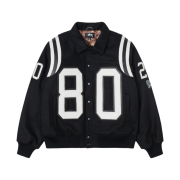 Stussy 80 Wool Varsity Jacket Black