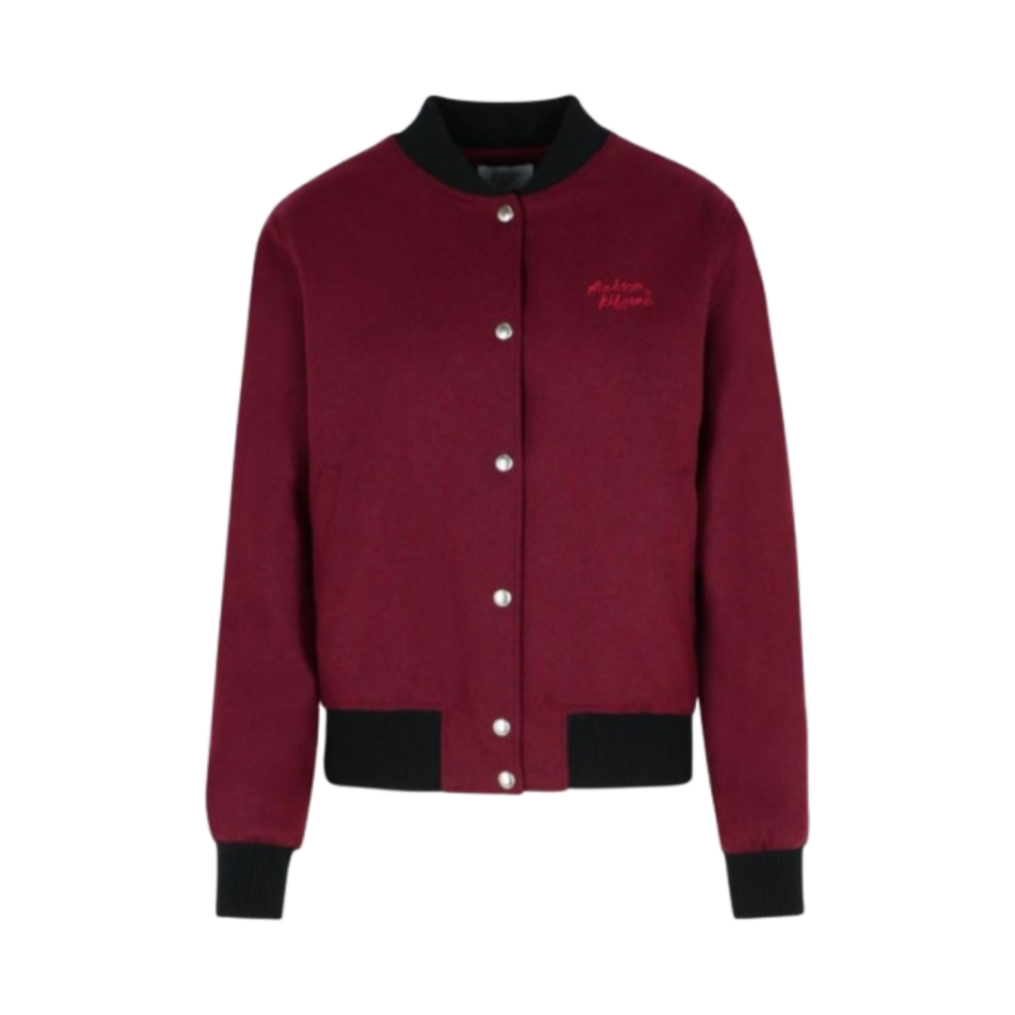(W) 메종 키츠네 폭스 패치 봄버 자켓 레드스타((W) Maison Kitsune Fox Patch Bomber Jacket Redstar)