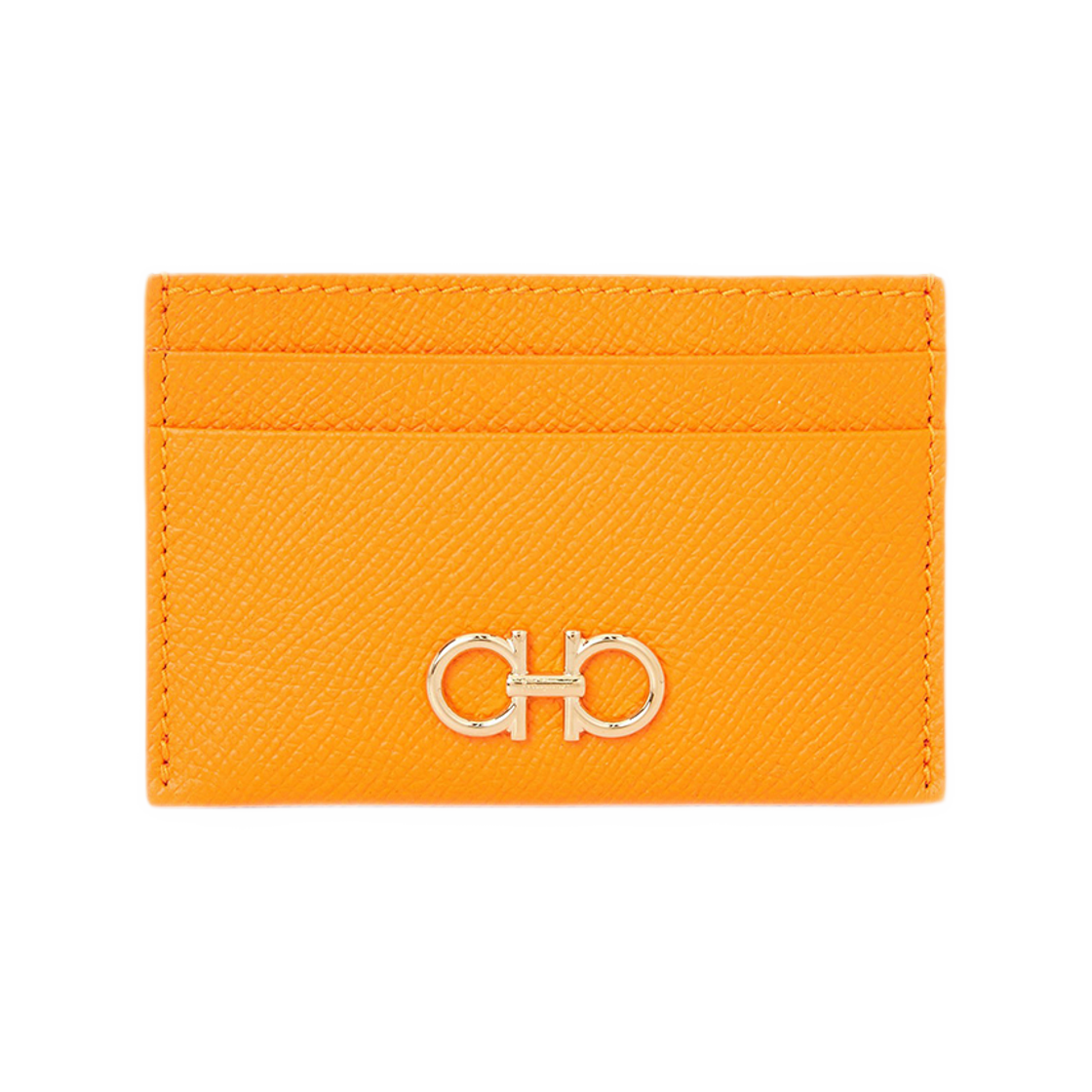 220007-785194 Ferragamo Gancini Card Holder Wallet Orange