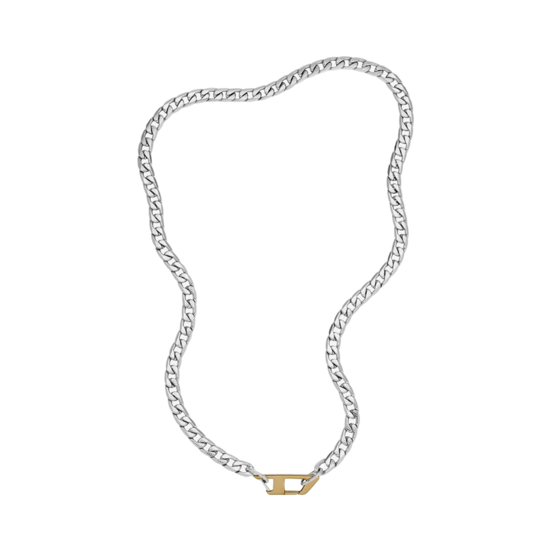 디젤 Dx1343 스테인리스 스틸 체인 네클리스 실버(Diesel Dx1343 Stainless Steel Chain Necklace Silver)