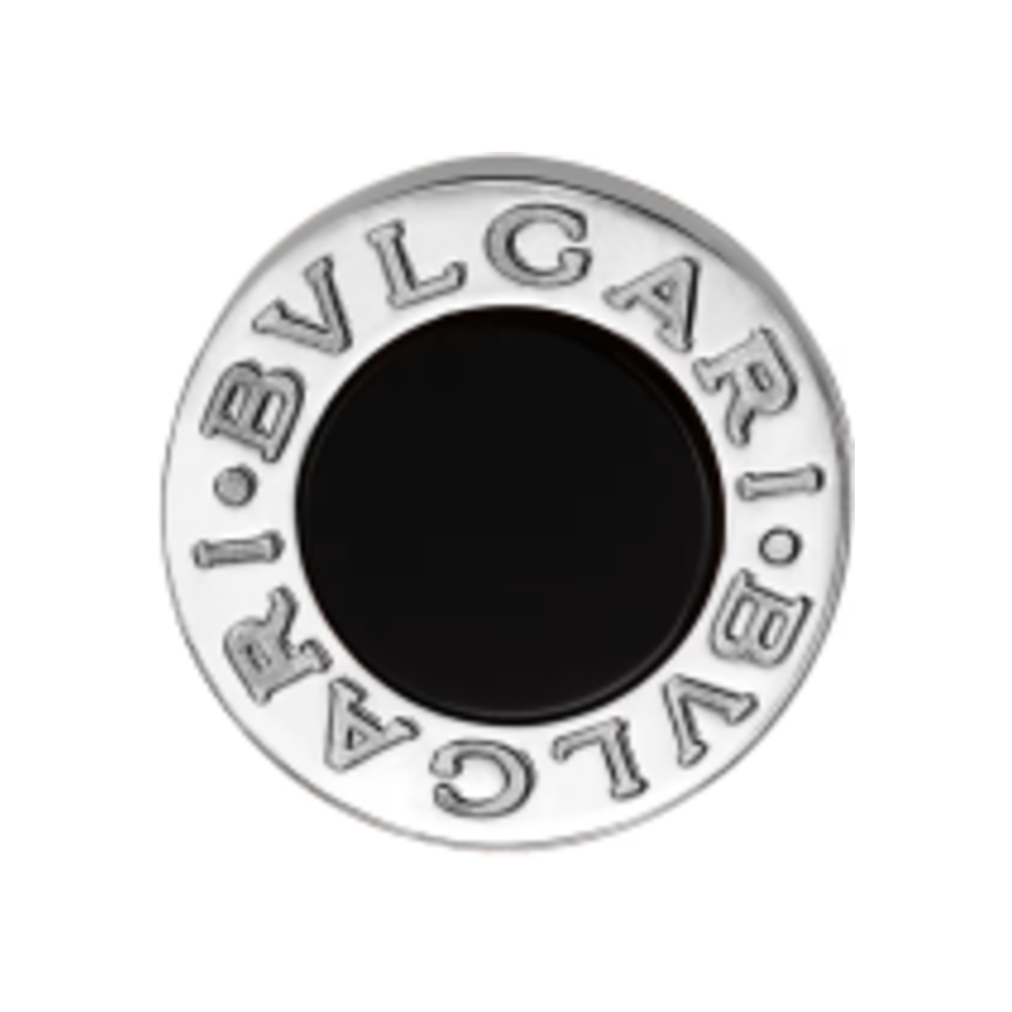 356121 Bulgari Bulgari Single Earring White Gold Black