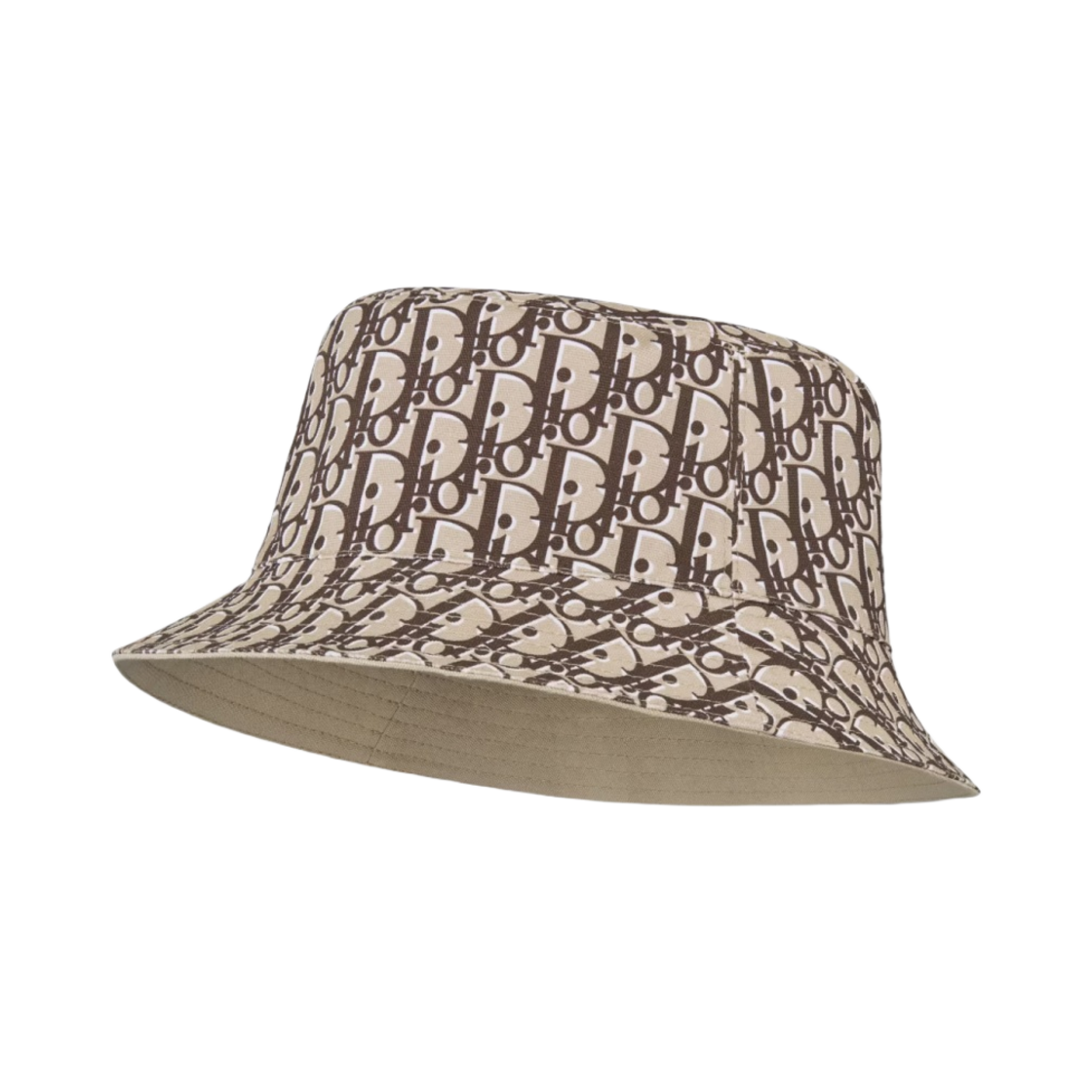 디올 오블리크 리버서블 버킷햇 베이지 플럼(Dior Oblique Reversible Bucket Hat Beige Plum) - 2