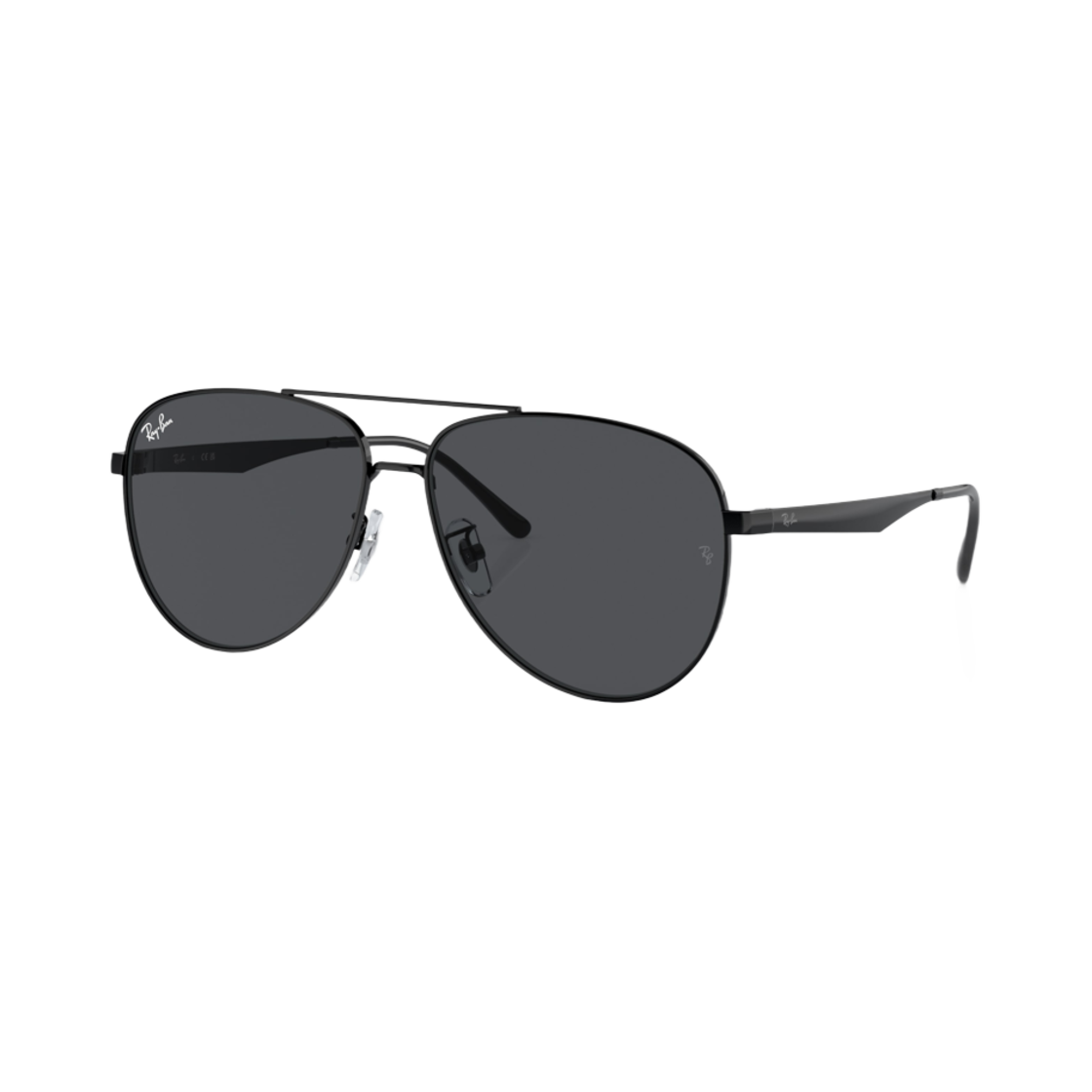 레이밴 RB3712D 폴리쉬드 블랙 프레임 다크 그레이 클래식 렌즈 로우 브릿지 핏(Ray-Ban RB3712D Polished Black Frame Dark Grey Classic Lenses Low Bridge Fit)
